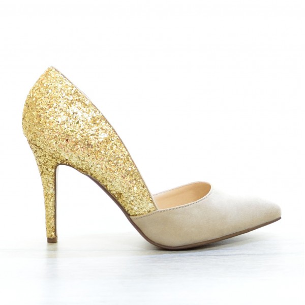 Pantofi Sparkle Cream #4274