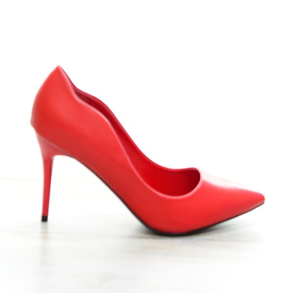 Pantofi Curly Red #6307