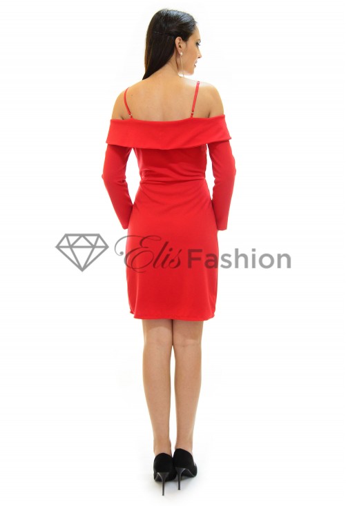 Rochie Smooth Navy Red