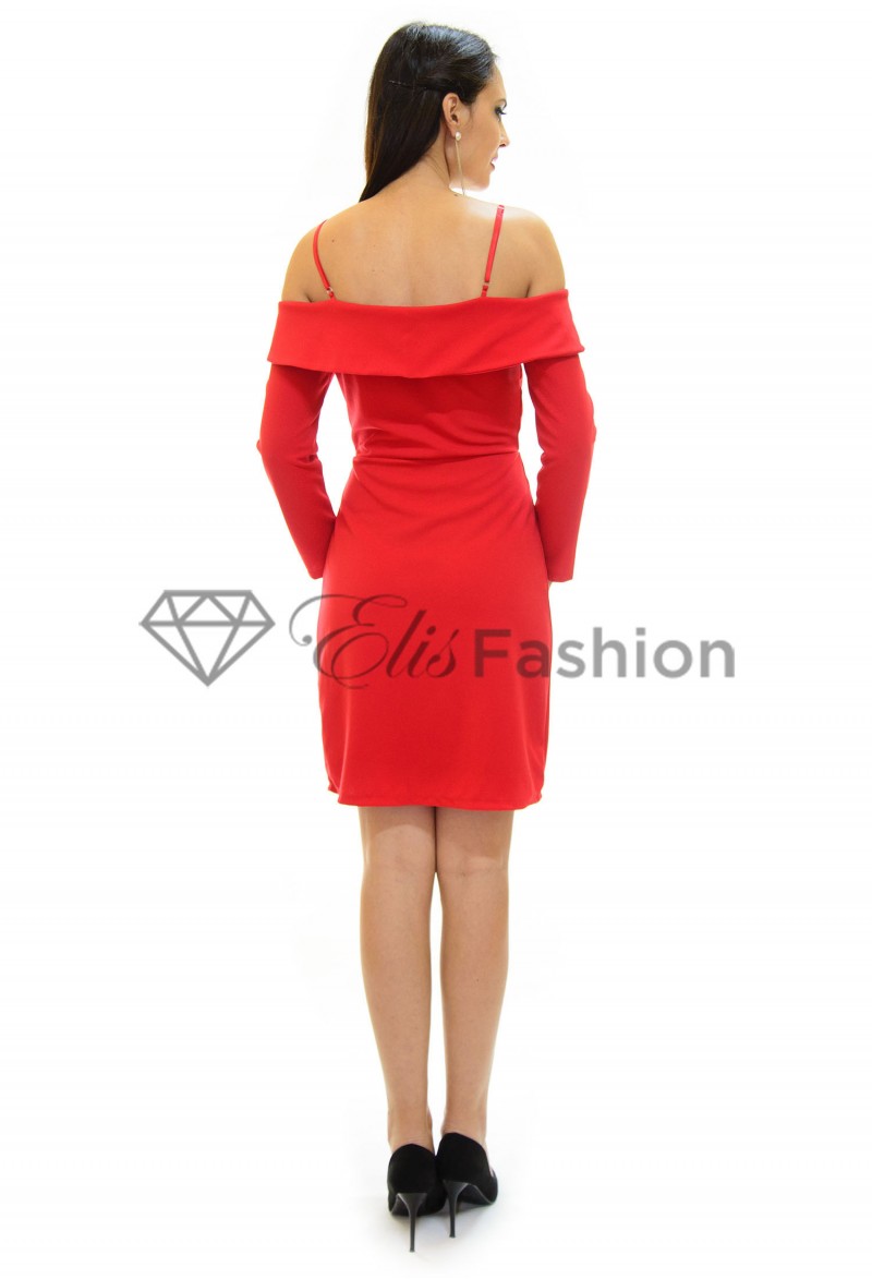 Rochie Smooth Navy Red